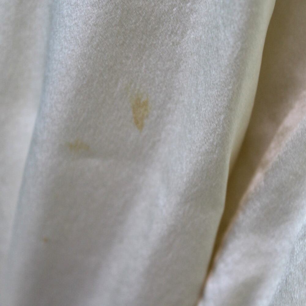VTG 90s Lauren Ralph Lauren 100% Silk Blouse Button Up Shirt With Sash Scarf 16W - Picture 5 of 16